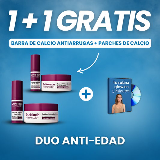 Duo Anti Edad - Barra de calcio antiarrugas + Parches de calcio