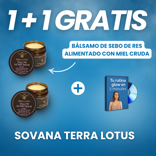Sovana Terra Lotus - Bálsamo de sebo de res alimentado con miel cruda