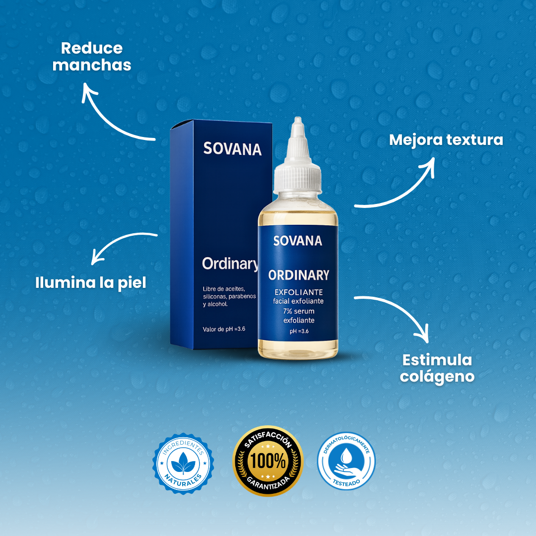 Sovana Ordinary - Sérum exfoliante para una piel luminosa sin manchas