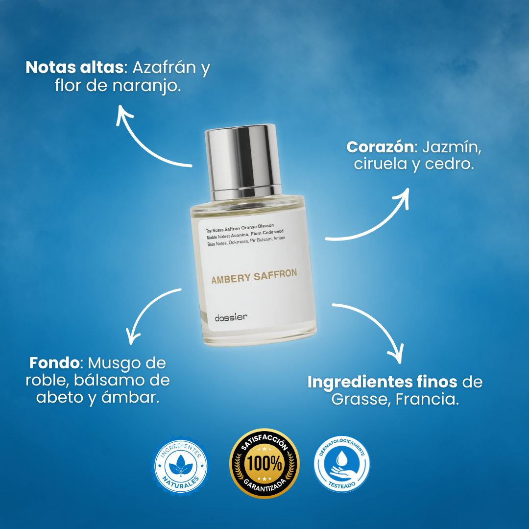 Eau de Parfu Ambery Saffron - Espray de puro azafrán ámbar