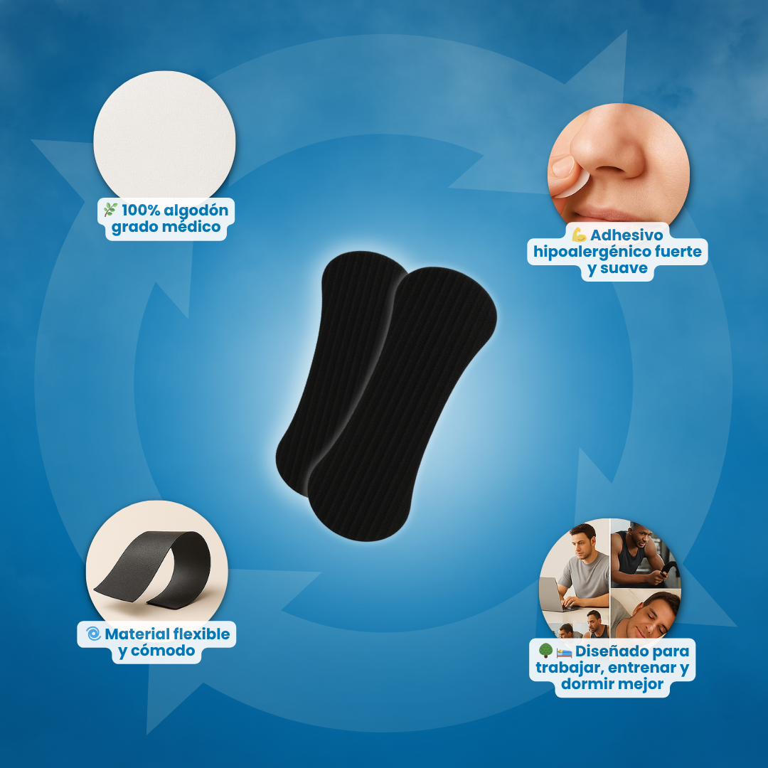 Mog Strips - Parches para nariz y boca para un sueño profundo