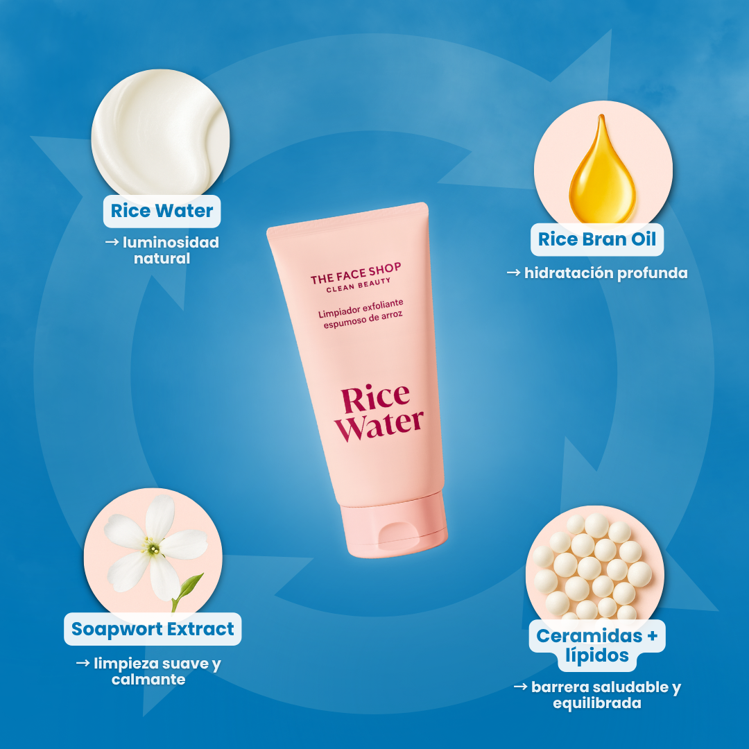 Rice Water - Limpiador exfoliante exopumosos de arroz