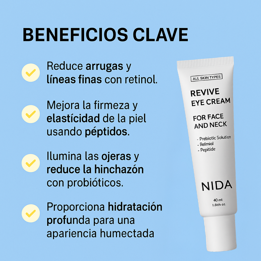 1+1 GRATIS| Nida™ - La solución definitiva para eliminar ojeras y bolsas del contorno de tus ojos